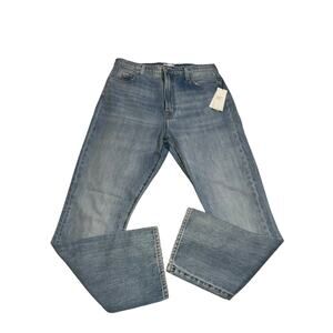 7 for all mankind easy slim blue jeans with heart  embroidered